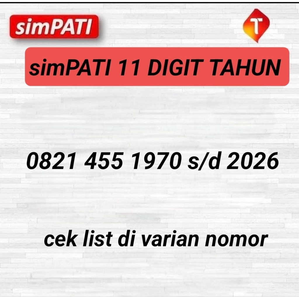 NOMOR CANTIK TELKOMSEL SERI TAHUN 0821 455 TAHUN NOMOR CANTIK SIMPATI 11 DIGIT