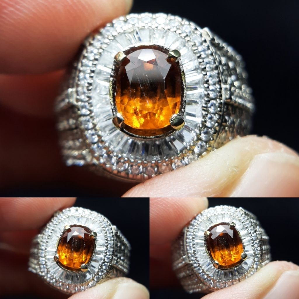 Natural Hessonite Garnet Batu Orange Garnet Bukan Orange Sapphire Safir Zamrud Jamrud Ruby Topaz Opa