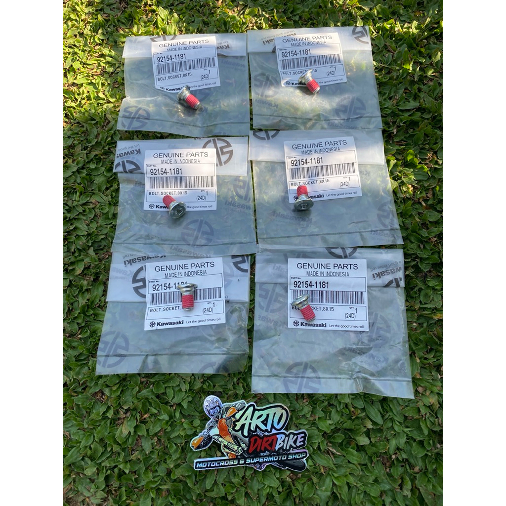 baut cakram KLX BF DTracker new original kawasaki, baut cakram KLX BF DTRACKER original kawasaki