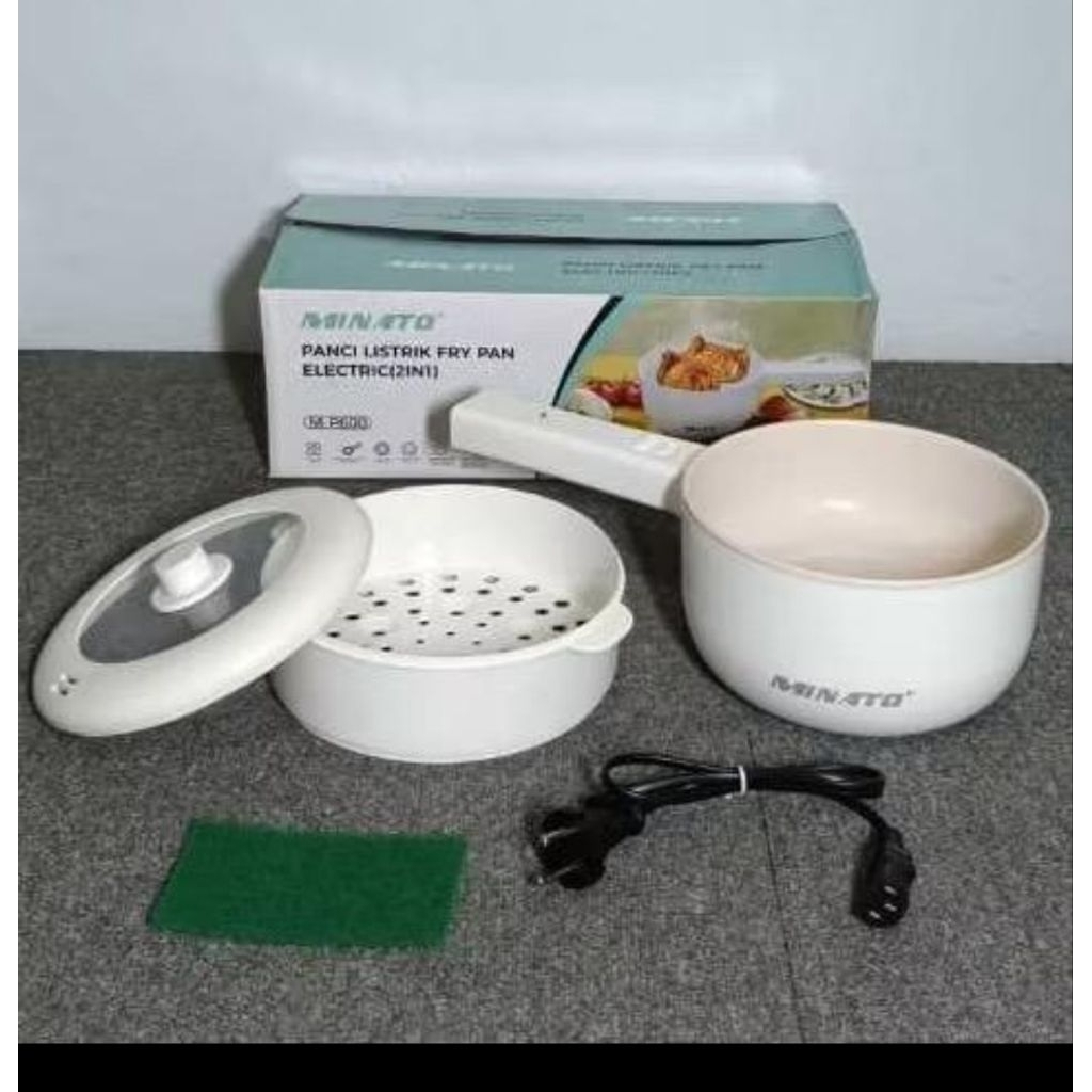 0Panci Listrik Multifungsi / Warmer Steamer Cooker Minato M-P600