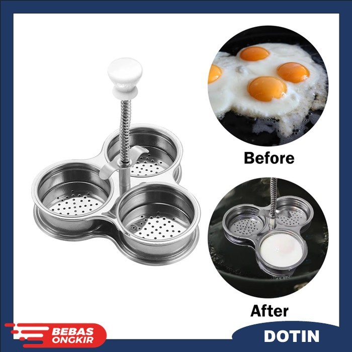 Cetakan Telur Rebus Mata Sapi Alat Rebus Telur Anti Lengket Non-Stick Egg