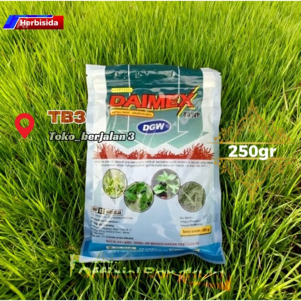 Herbisida DAIMEX DGW 80WP 250gr Pengendali Gulma Rumput Keras