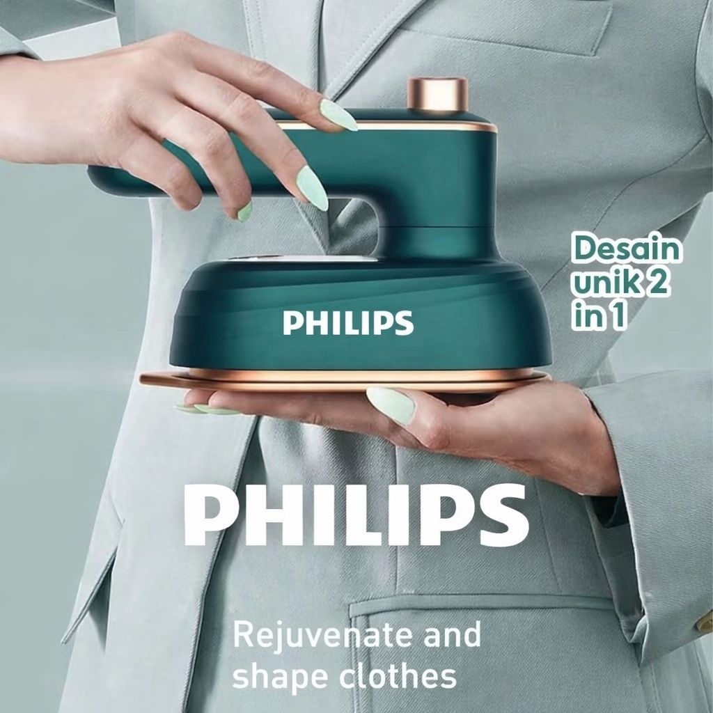 PHILIPS SteamGo Mini HX-6168 Setrika Uap Portable Setrika Genggam Travel Iron Cepat Panas