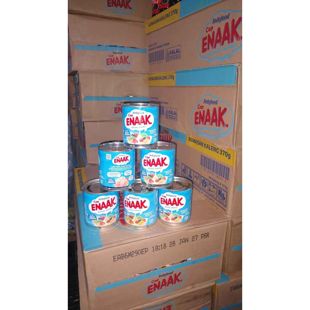 Susu Kental Manis Kaleng Cap ENAAK 370 g