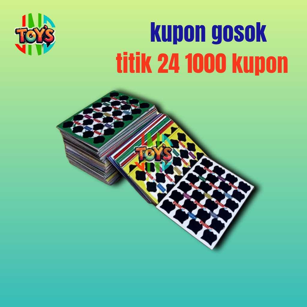 Gosokan Kartu Boom Tengkorak 24 Titik Isi 1000