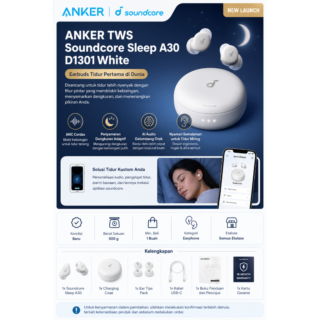 ANKER TWS Soundcore Sleep A30 D1301