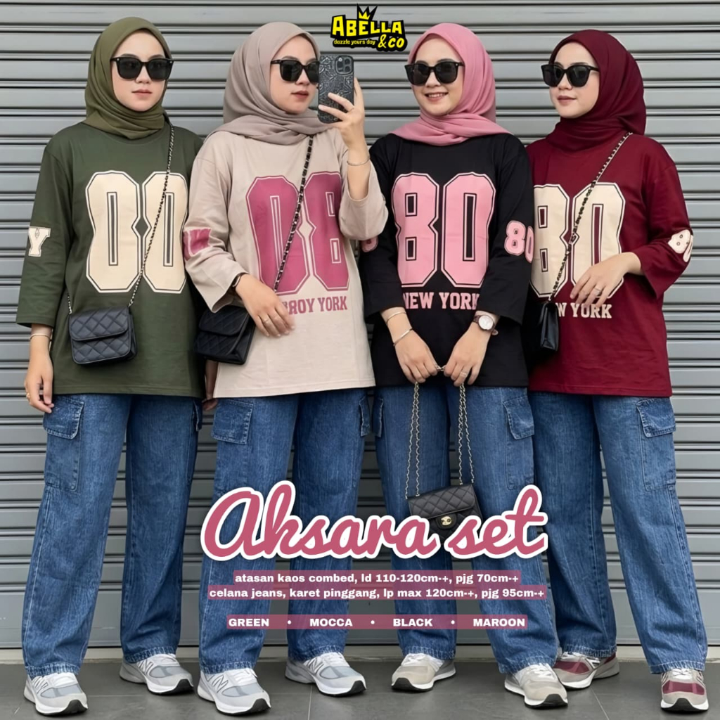 Pakaian Wanita HQ AKSARA SET From AbELLA FASHION STORE