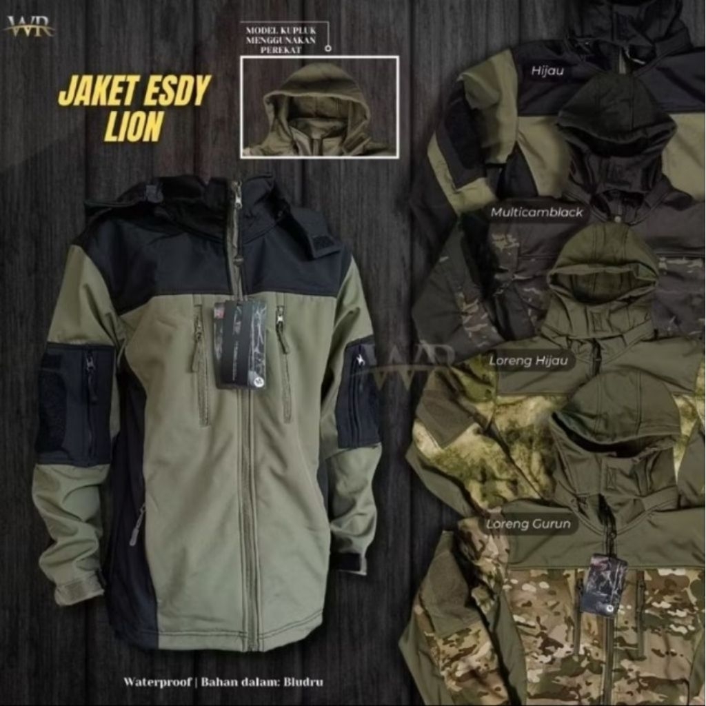 Jaket Esdy Lion Tactical Waterproof/Jaket Tactical