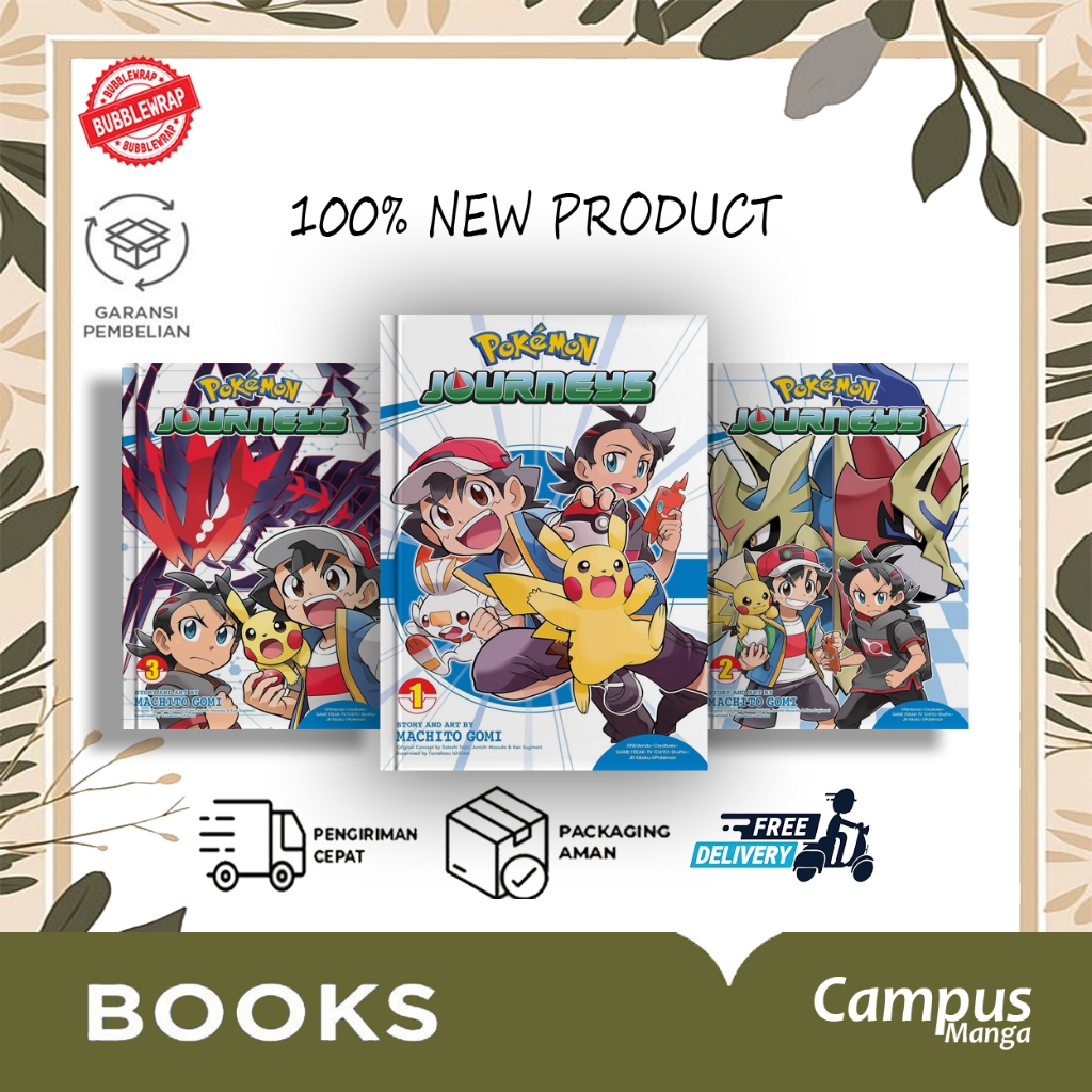 Komik Pokemon Journeys vol.1-4 (English)