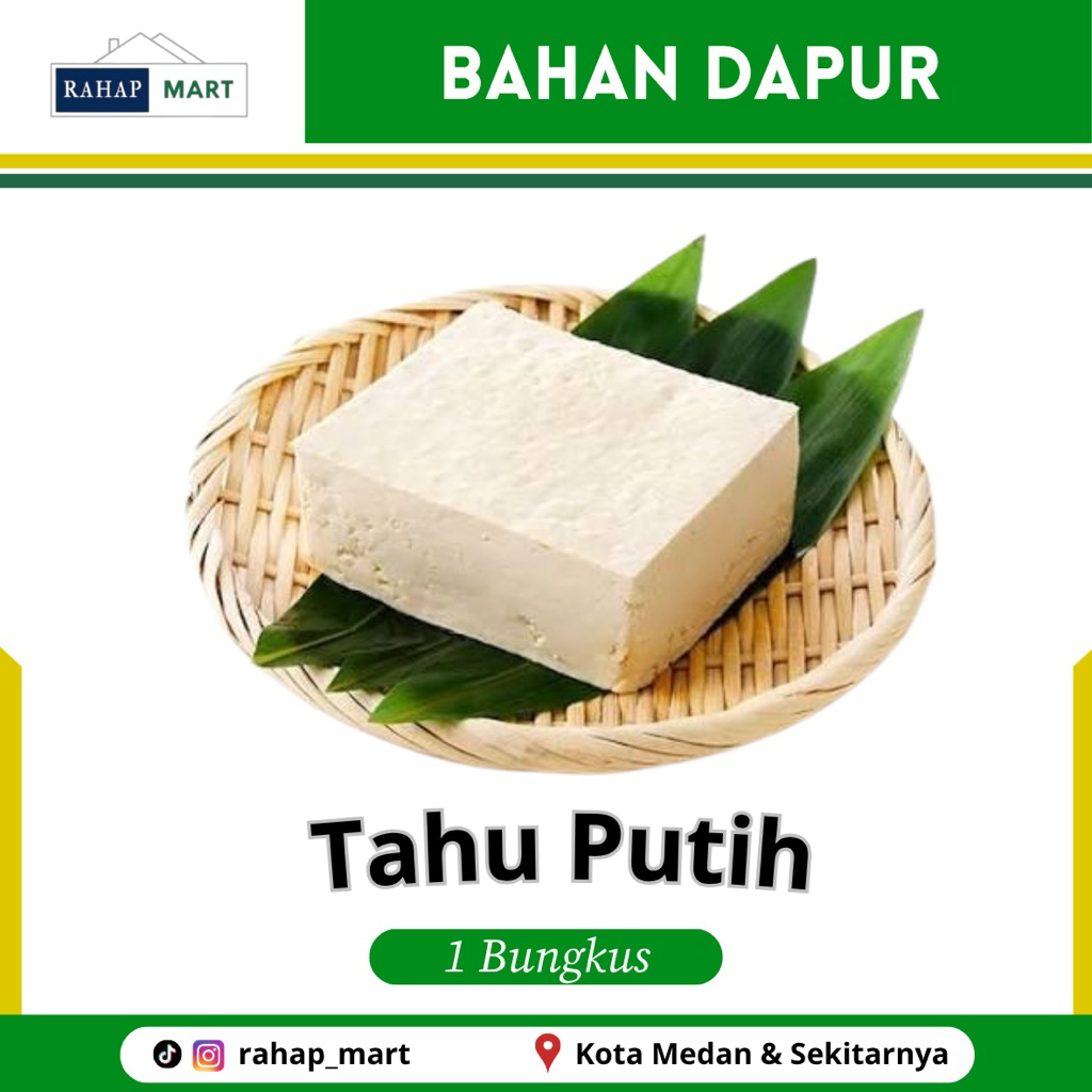 TAHU PUTIH LEMBUT | TAHU CINA MEDAN | TAHU GULAI FRESH 1 BUNGKUS / PER PACK (BAHAN MAKANAN SEGAR) - 