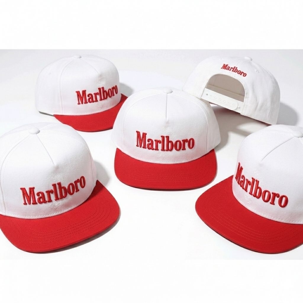 TOPI MARLBORO KOMBINASI WARNA DENGAN BORDIR TOPI KEREN TOPI FASHION TOPI VINTAG TOPI KLASIK MARLBORO