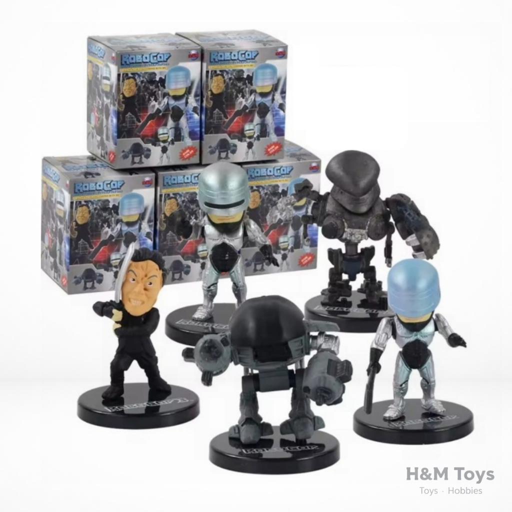Action Figure Robocop Set isi 5 - Pajangan Miniatur Robocop