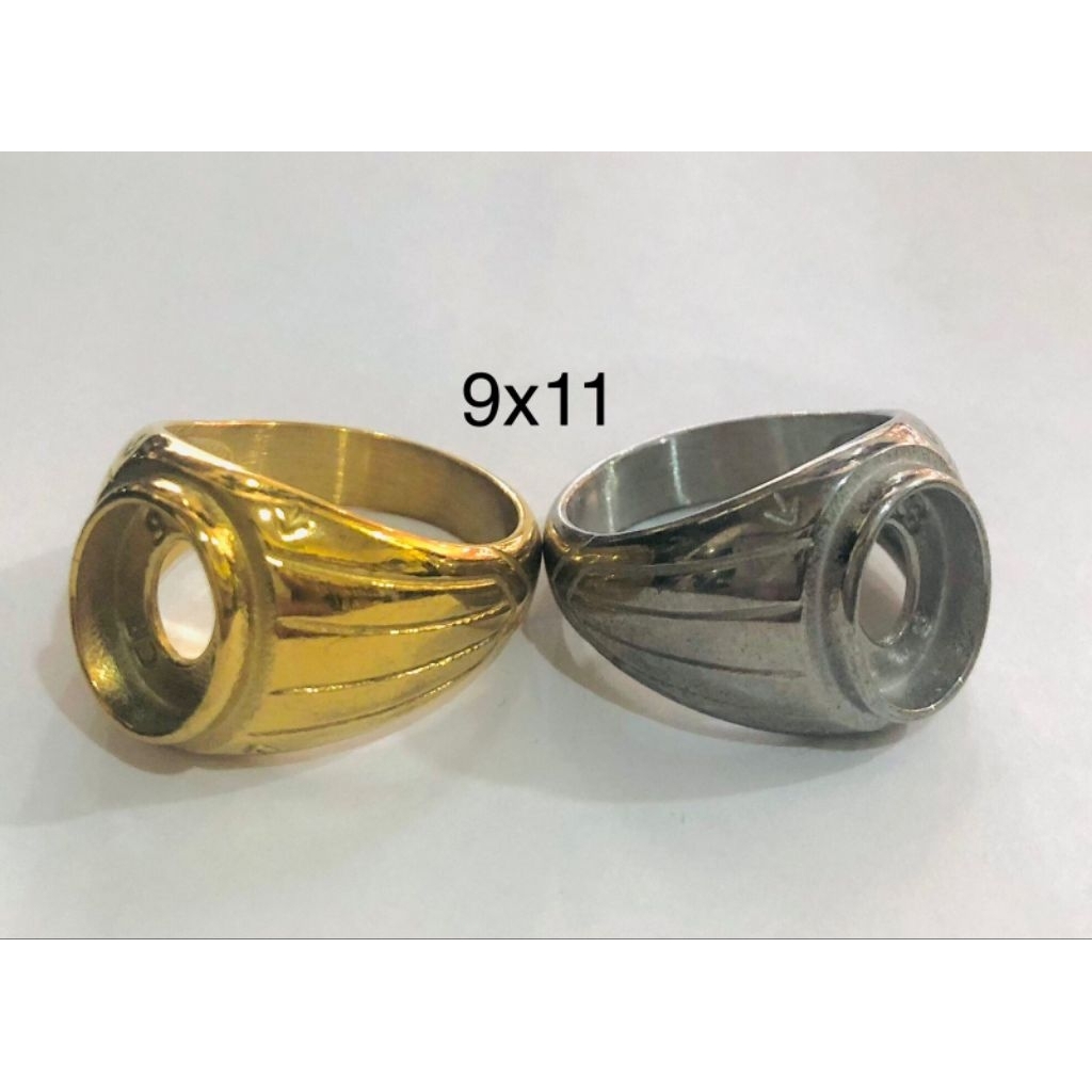 ring emban cincin titanium 9x11