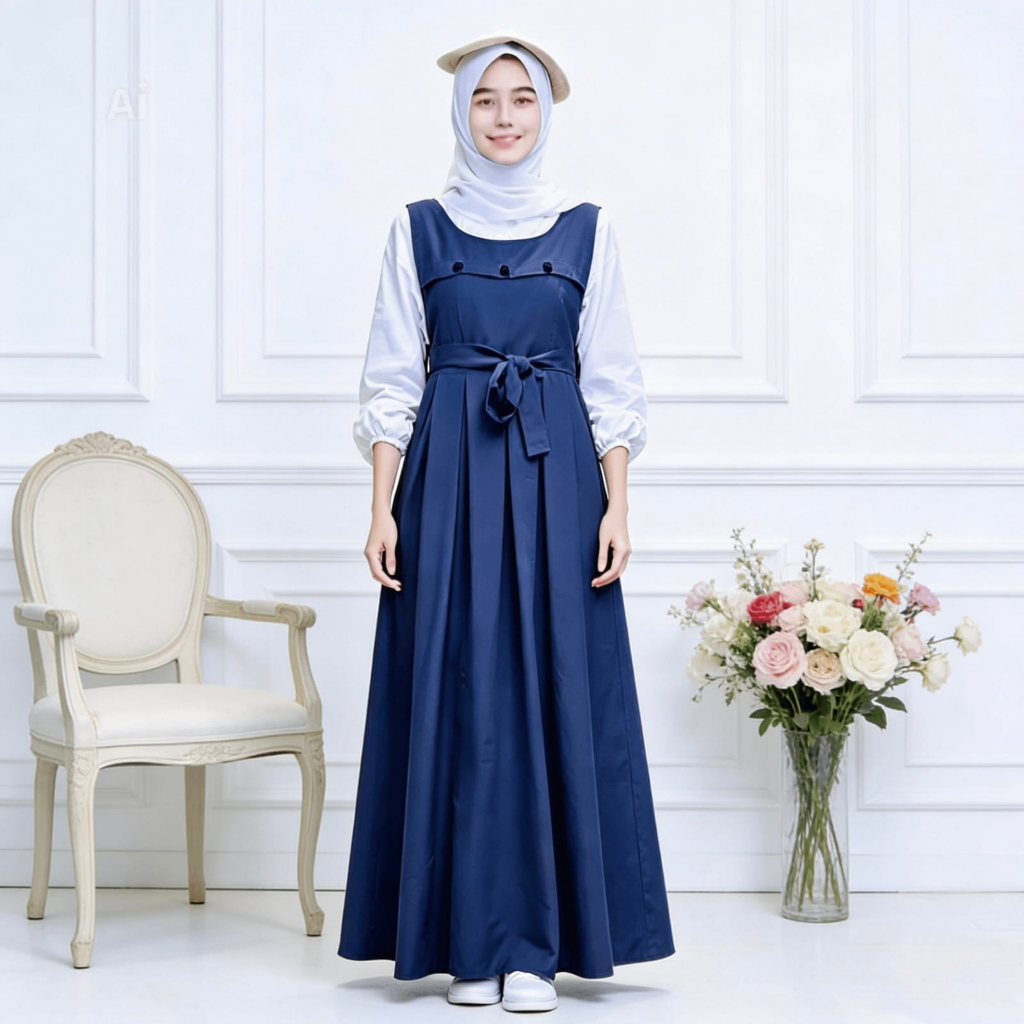 Gamis Lebaran Anak Remaja Perempuan Muslimah Tanggung Terbaru Kekinian 2026