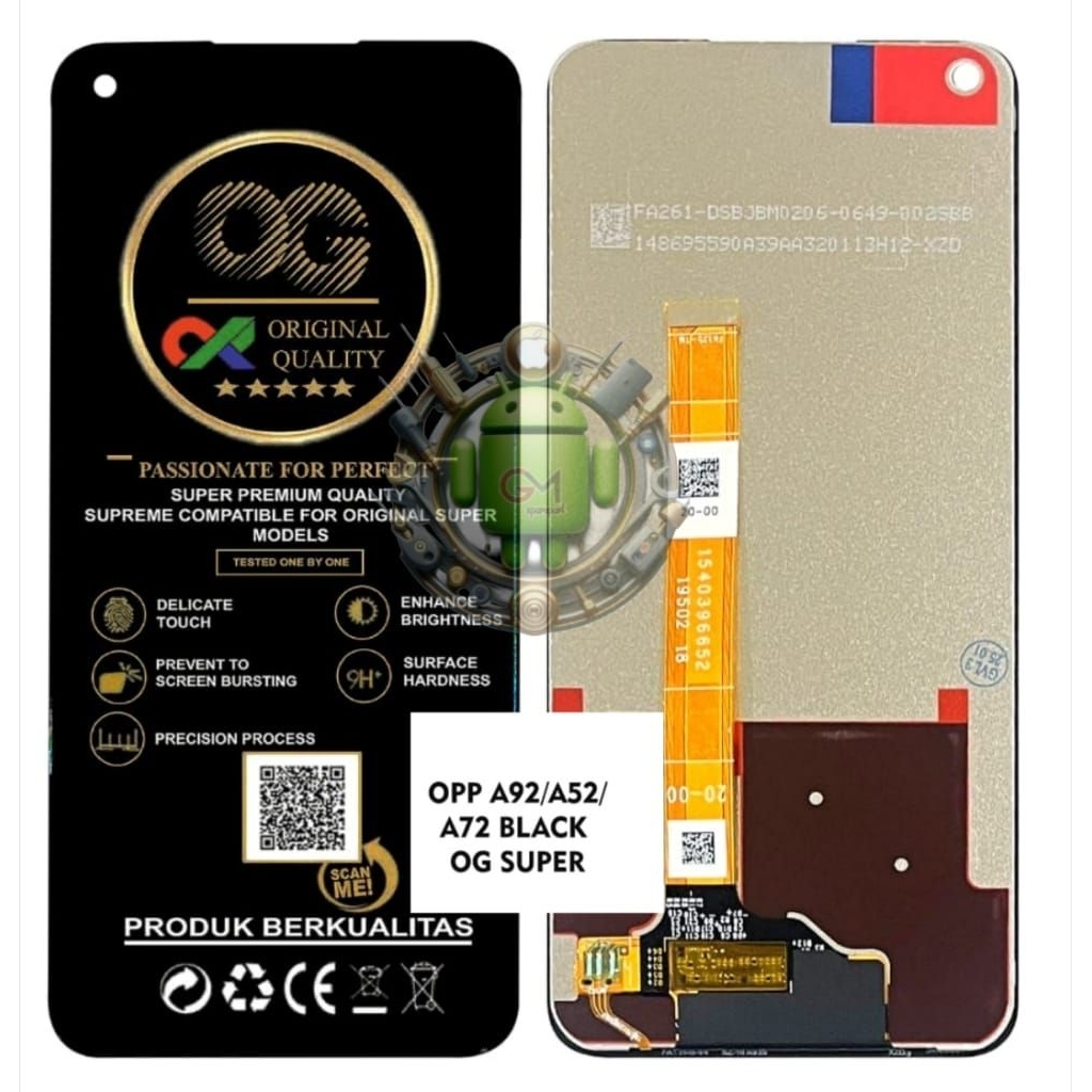 LCD OPPO A92/LCD TOUCHSCREEN OPPO A52/A72/A92 FULLSET ORIGINAL