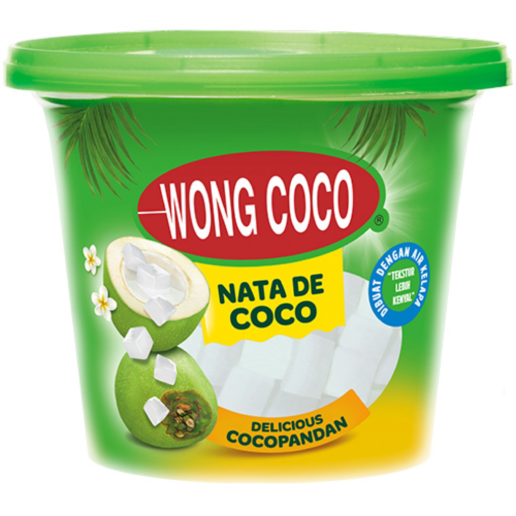 Wong Coco Nata De Coco Potongan dadu kemasan ember 1kg