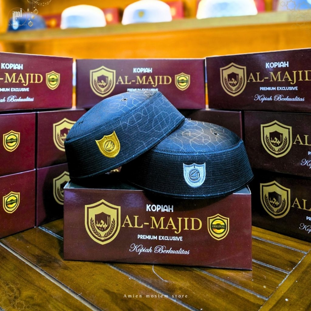 KOPIAH/PECI MALAYSIA  A5 AL MAJID MOTIF WARNA HITAM TERBARU PREMIUM