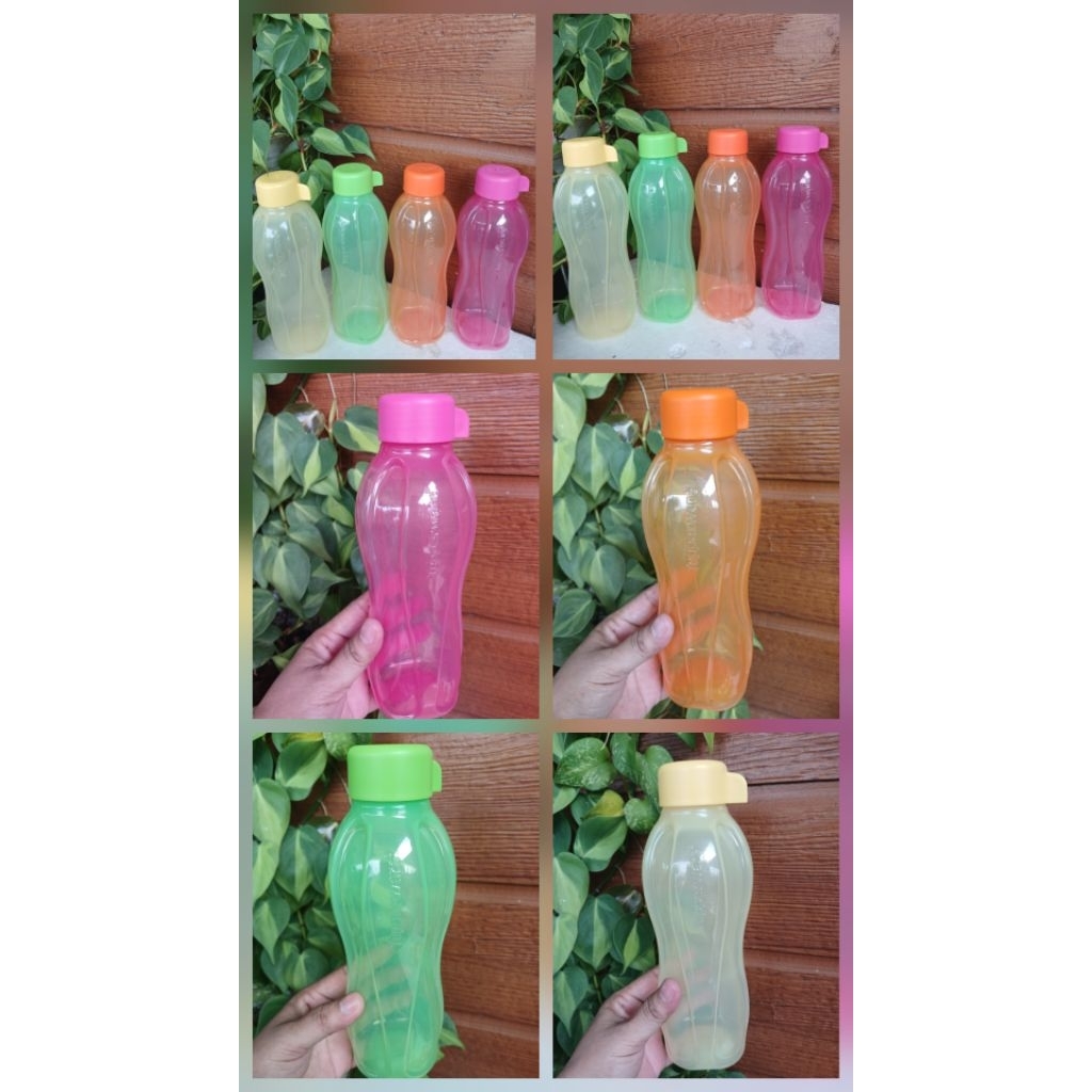 Eco bottle 500 ml / eco bottle 750 ml tupperware  / eco bottle fashion square tupperware / eco botol