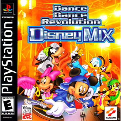KASET CD GAME PS1: DANCE DANCE REVOLUTION DISNEY MIX