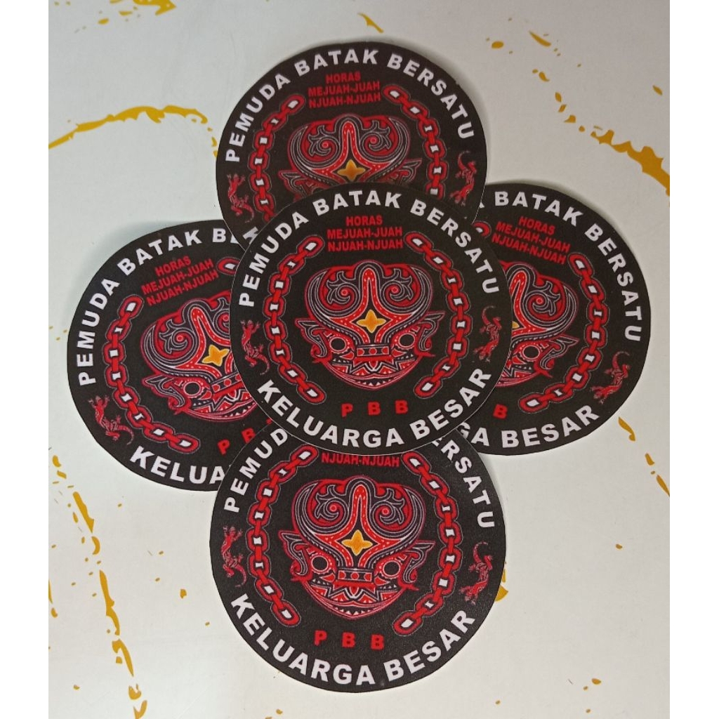 (5pcs)Stiker PBB Pemuda Batak Bersatu/Stiker Pemuda Batak 5pcs/Stiker PBB Batak Bersatu