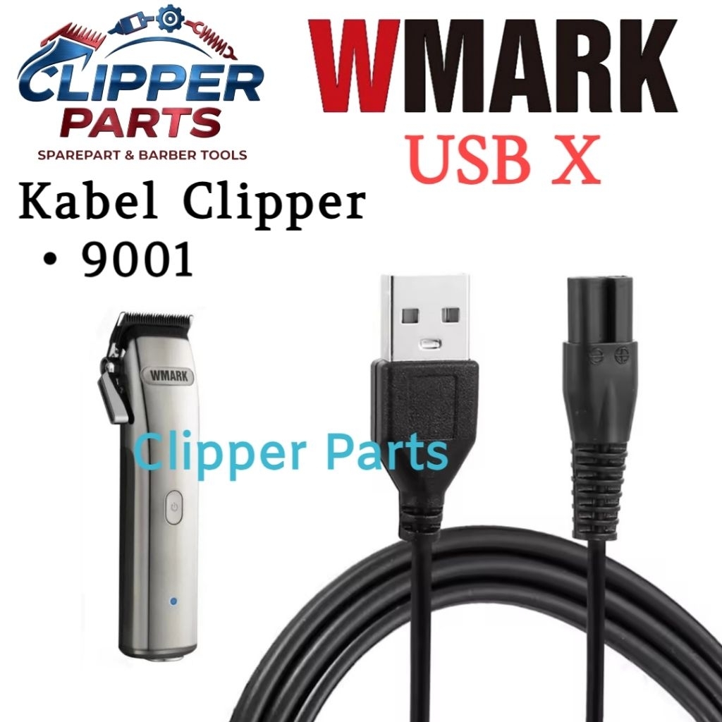 Kabel Wmark 9001 Kabel Charger Mesin Cukur Wmark #USB X