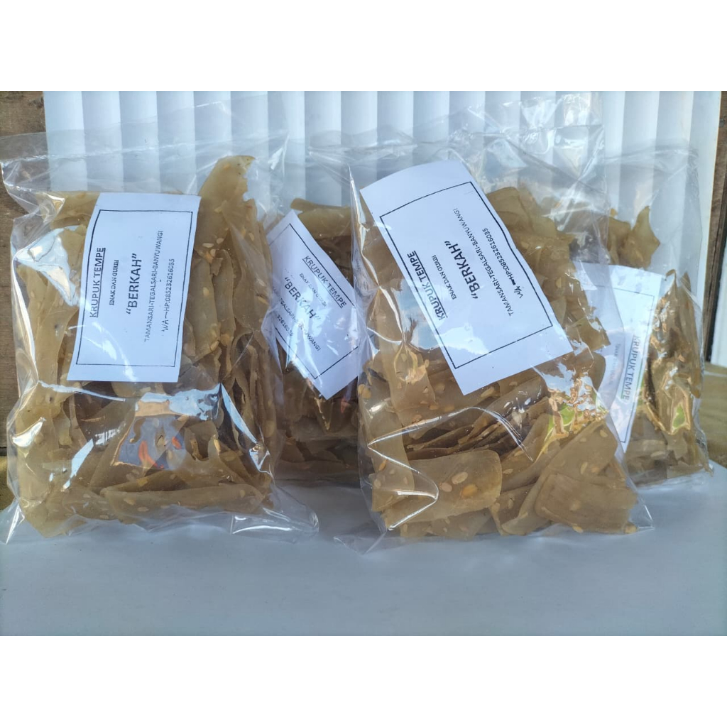 kerupuk / kerupuk mentah / kerupuk tempe 1 kg / kerupuk tempe mentah siap goreng