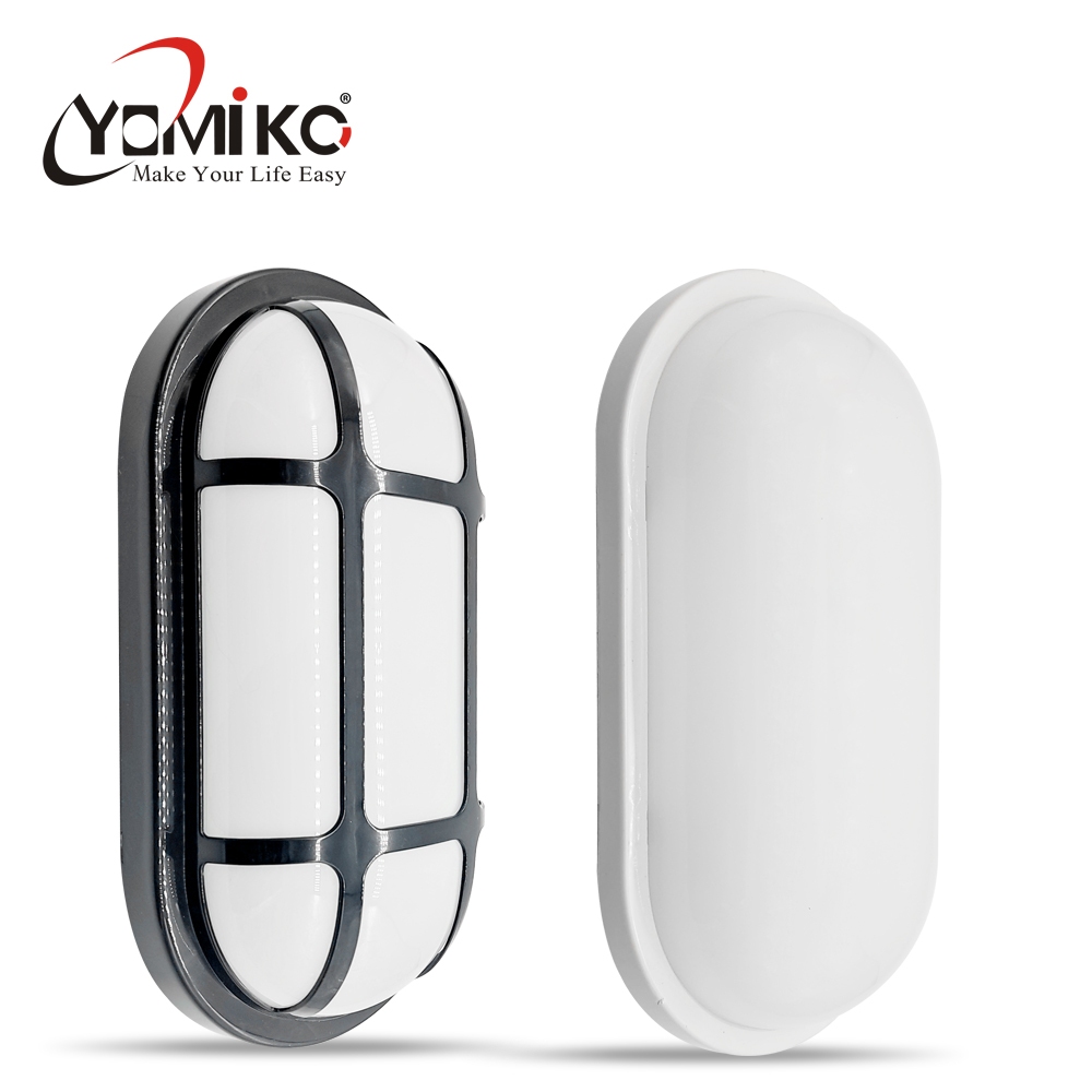 Yomiko Lampu Dinding Tempel Outdoor LED Lampu Dinding Tempel Oval