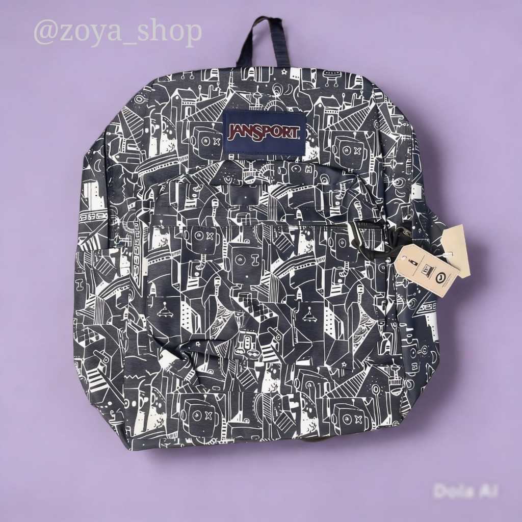 tas js premium motif bstrK robot/pria wanita/ransel murah/tas sekolah