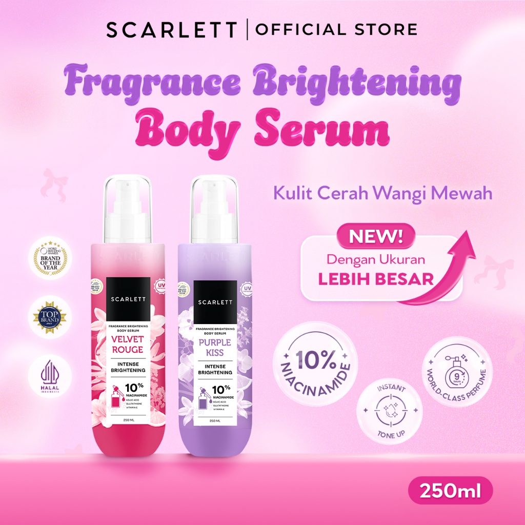 [NEW LAUNCHING] BIG SIZE 10% Niacinamide Velvet Rouge / Purple Kiss Fragrance Brightening Body Serum