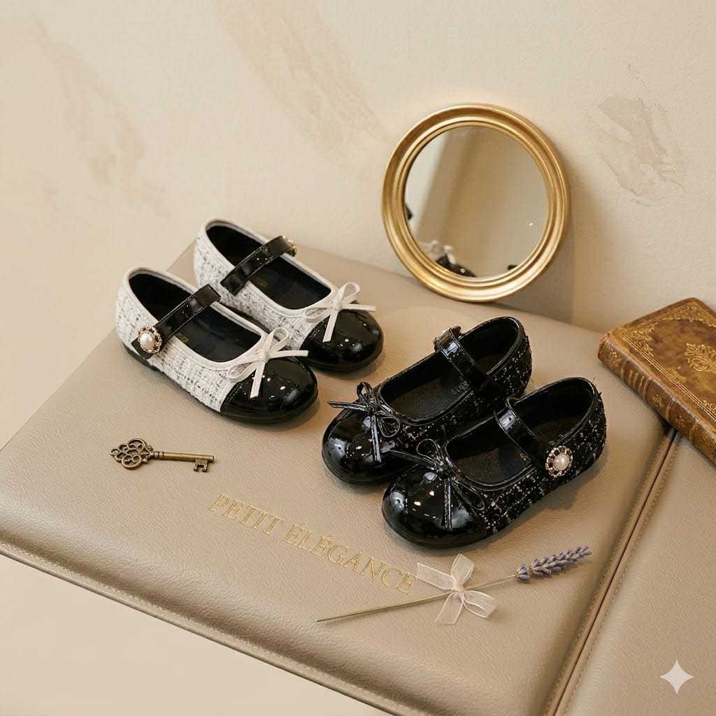 Sepatu Anak Flatshoes Perempuan Usia 1 2 3 4 5 6 7 8 9 Tahun Sepatu Anak Balet Rajut Perempuan Terba