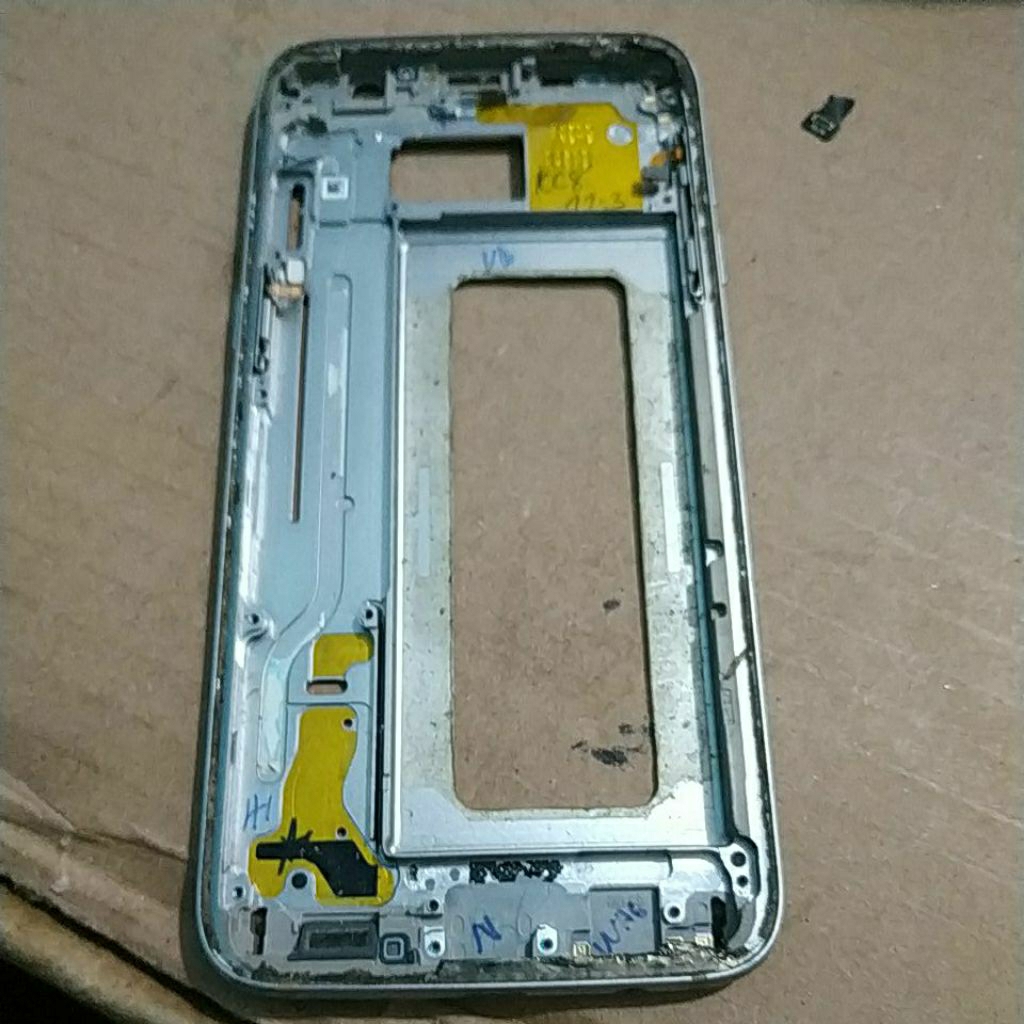 Tulangan bekas Samsung Galaxy S7 edge tombol komplit