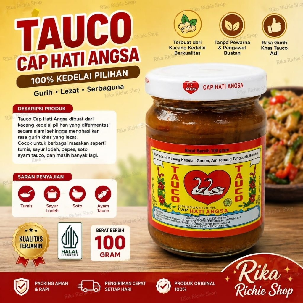 Tauco Cap Hati Angsa Tauco Medan 400 Gr