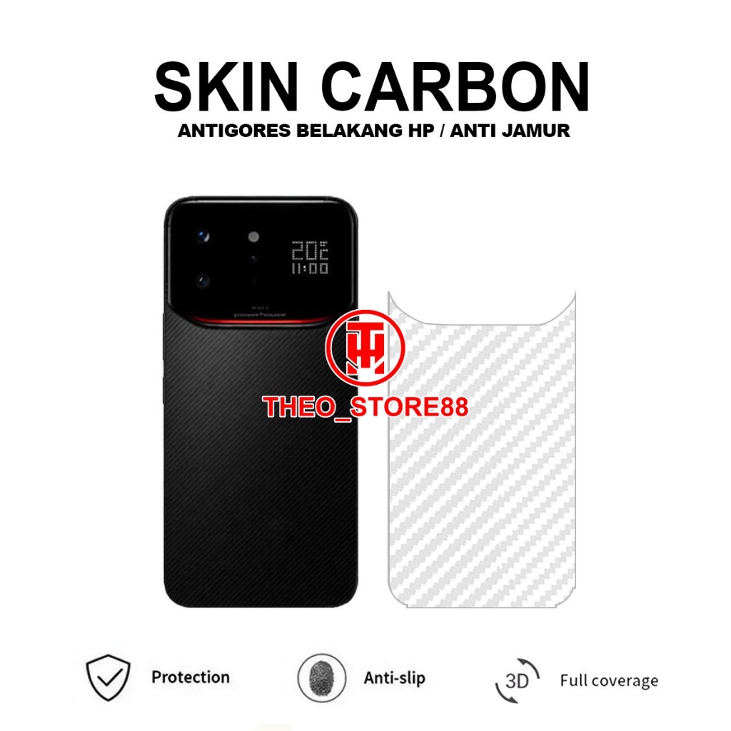 INFINIX NOTE 60 ULTRA INFINIX NOTE 60 INFINIX NOTE 60 PRO GARSKIN CARBON ANTI JAMUR ANTIGORES BELAKA