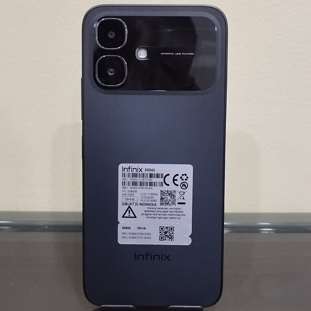 Handphone Infinix Smart 20 Ram 4 128GB (Batangan Tanpa Charger)