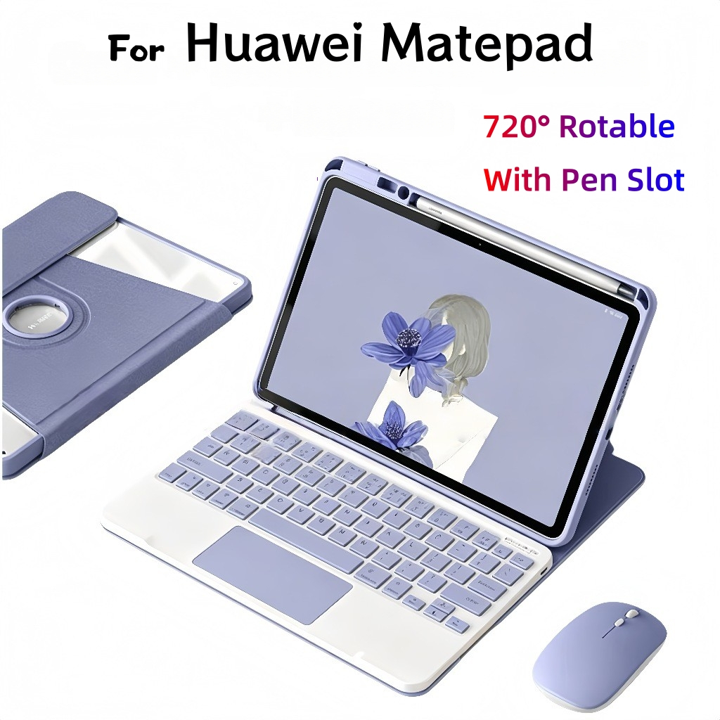 Magnetic Keyboard Case Huawei MatePad SE 11‘ 11.5‘ 720° Rotation Case Huawei MatePad 11.5 S with Key