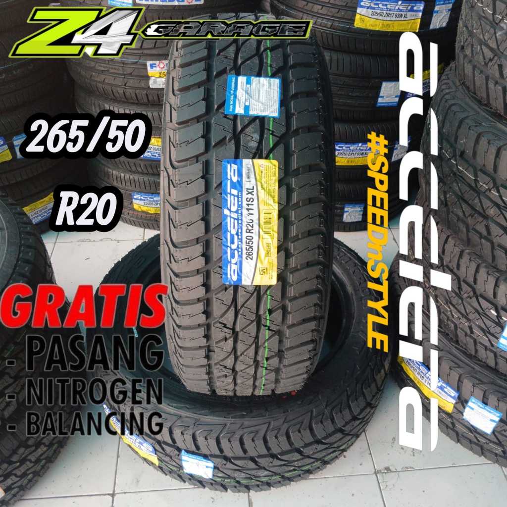 Ban Mobil R20 di Accelera Omicron AT Ukuran 265 50 nik baru