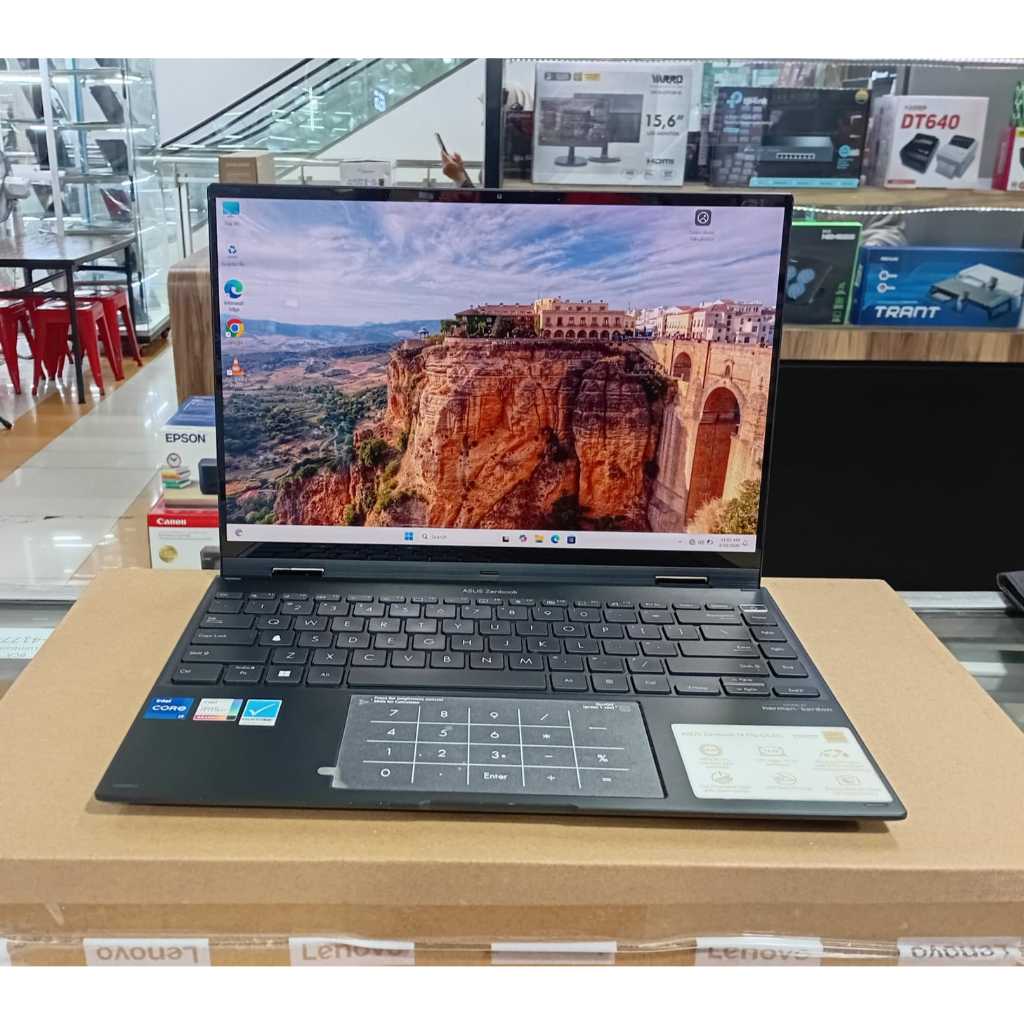 LAPTOP LEPTOP ASUS ZENBOOK FLIP 14 UP5401E INTEL EVO CORE i7-1165G7 RAM 16GB SSD 1TB 2 IN 1 OLED TOU