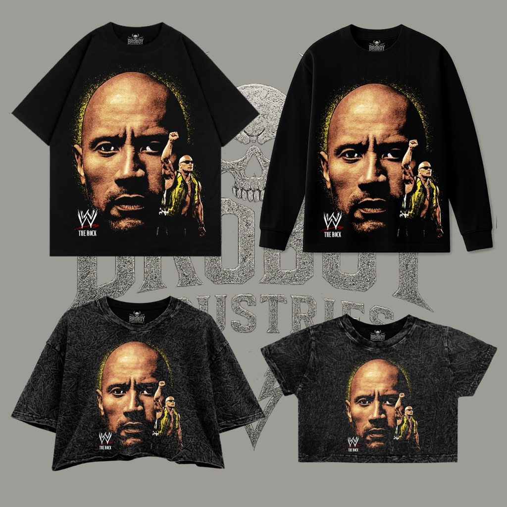 B-i The Rock (The Final Boss) Oversize Tee | Long Slevee Tee | CropTop Oversize | CropTop SlimFit | 