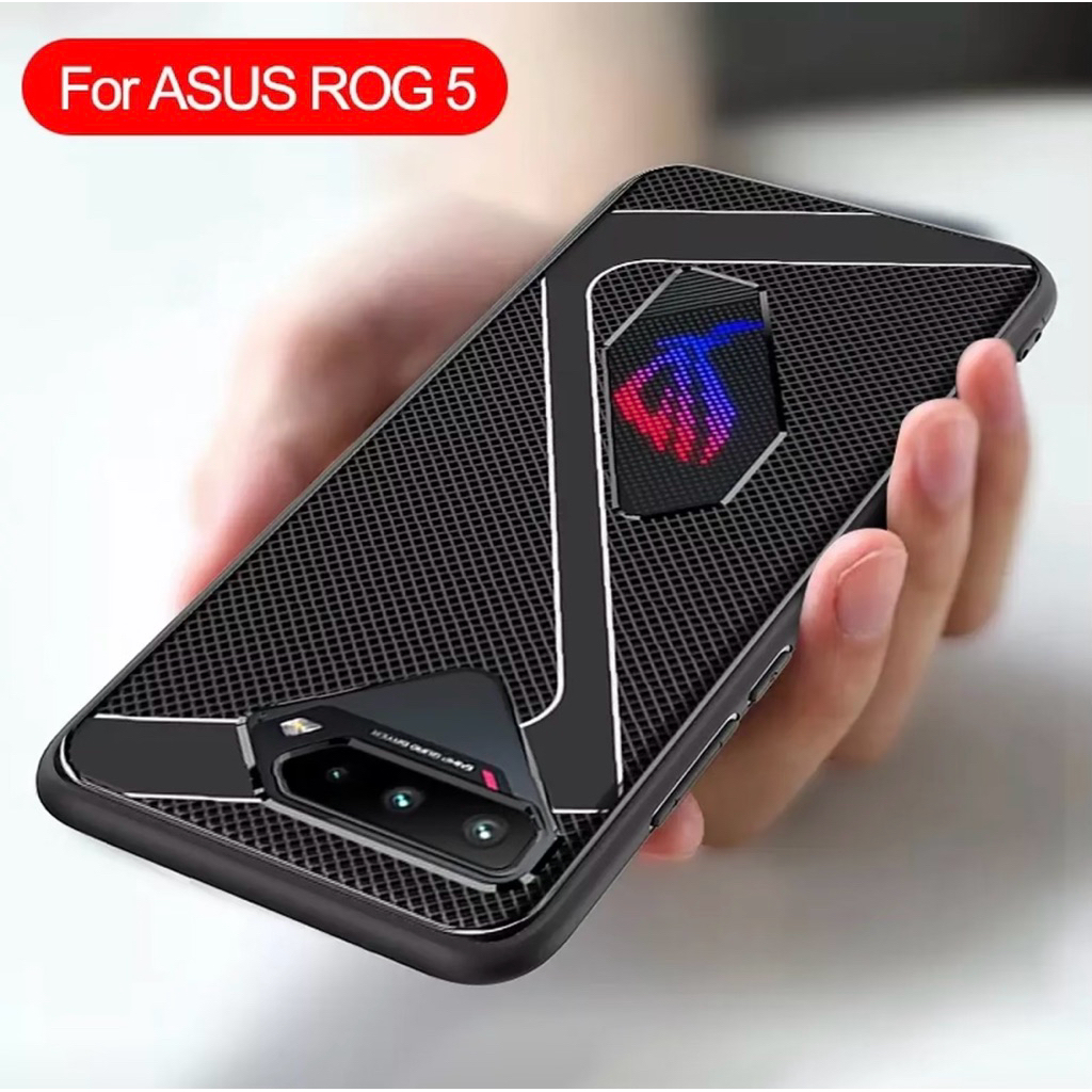Gaming Black Carbon Case For Asus ROG 5/5S/6/6 Pro” Shockproof Rugged Armor