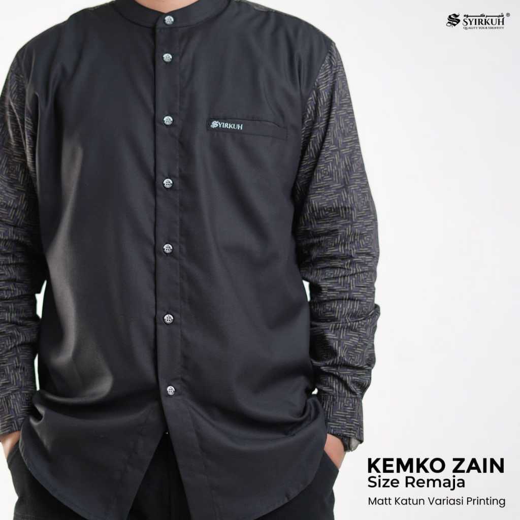 BAJU KOKO KEMKO ZAIN SYIRKUH REMAJA LENGAN MOTIF LENGAN PANJANG MANSET