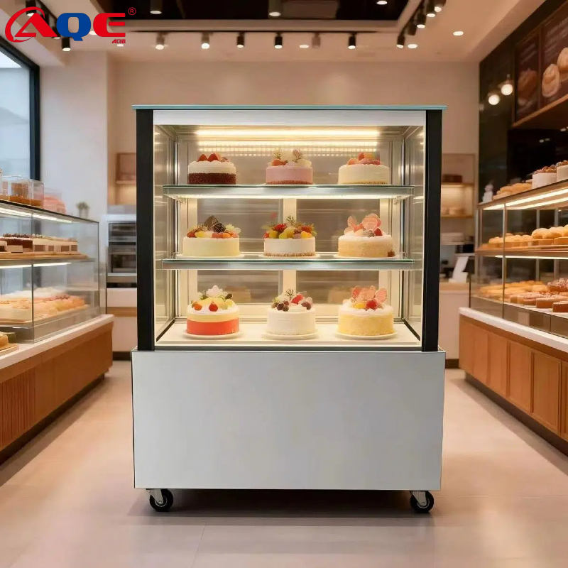 SHOWCASE CAKE ETALASE PENDINGIN KUE SHOWCASE COOLER COUNTER CAKE 90/120/150/180*65*123cm AQE