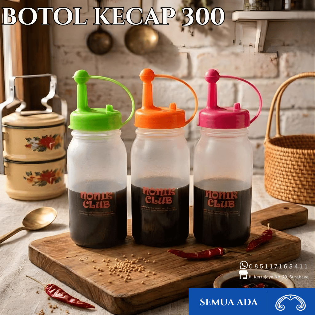 Botol Kecap Plastik 300ml