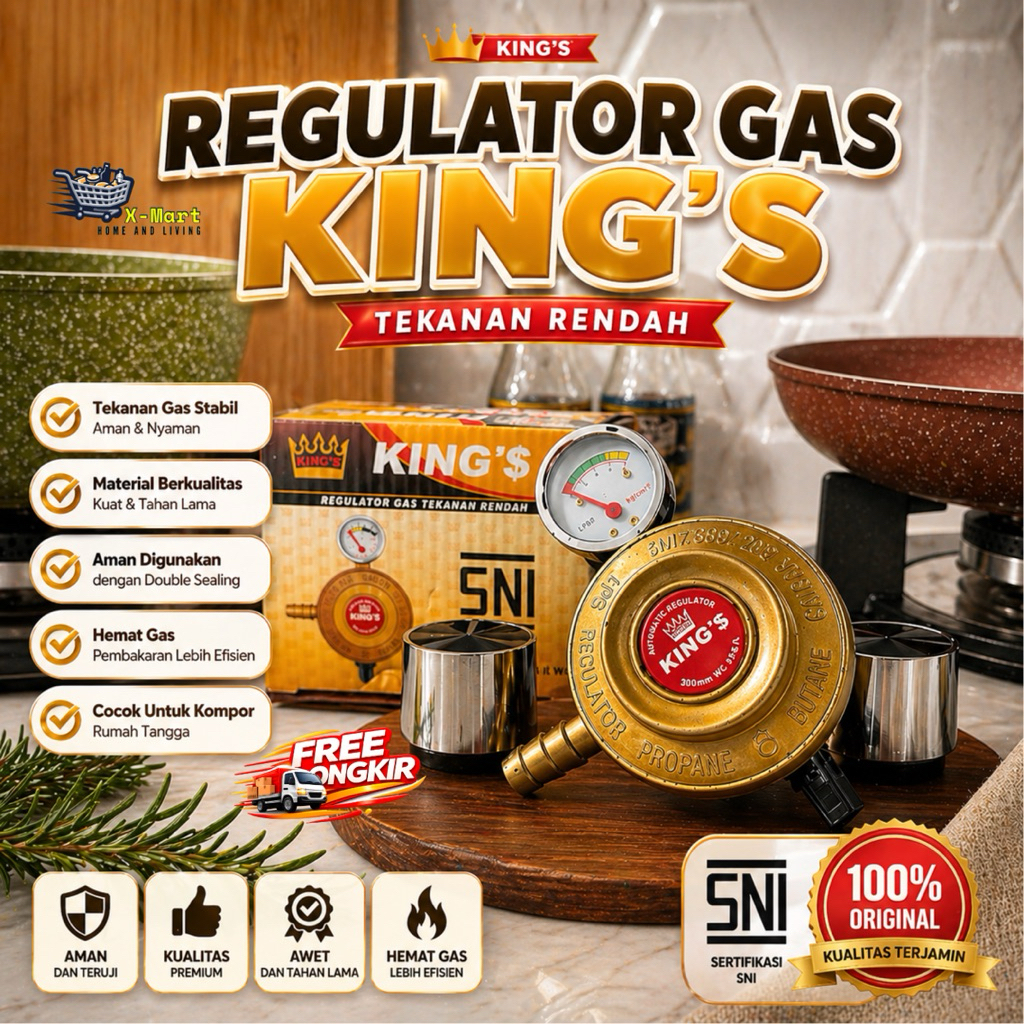 X-MART REGULATOR GAS KINGS meter regulator gas ANTI BOCOR regulator gas TERBAIK regulator gas low pr