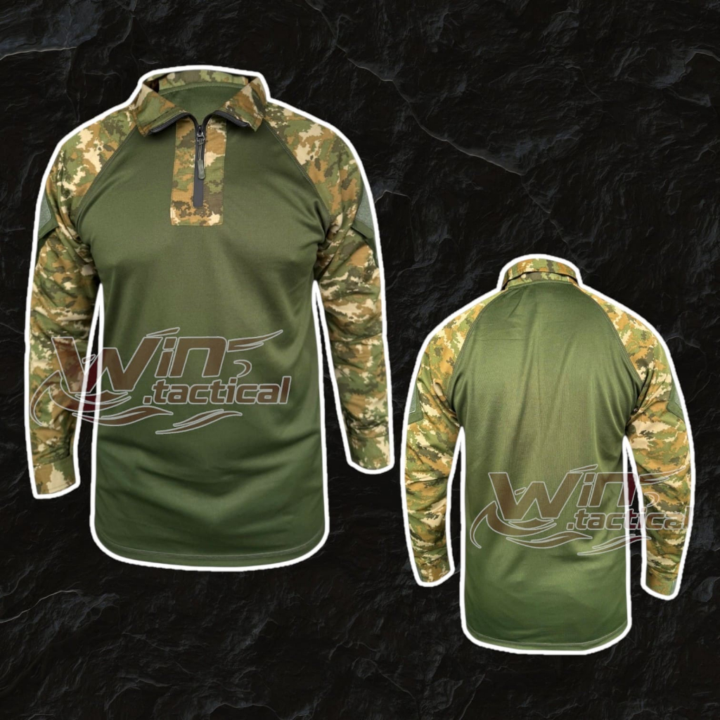 KAOS BDU DRYFIT LORENG / KAOS BDU DRYFIT LORENG HUTAN