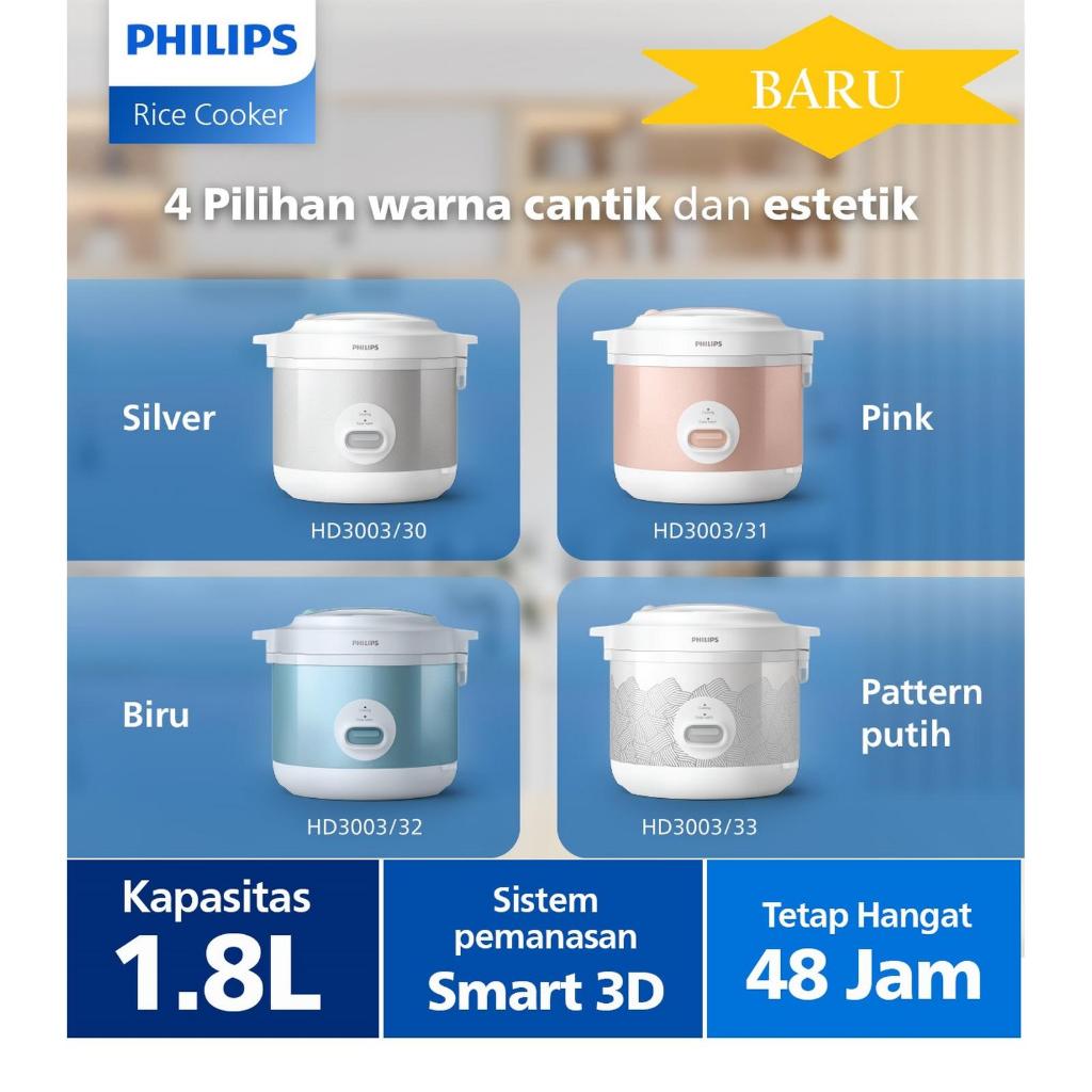 KOTA BATAM - PHILIPS Series 1000 Magic com HD3003 HD-3003 HD 3003 RICE COOKER 1.8 LITER GARANSI RESM