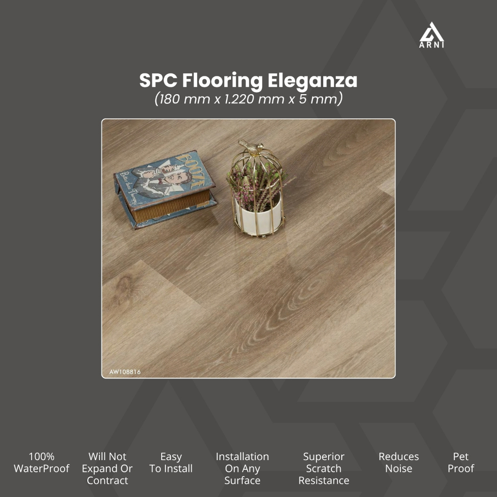 Lantai SPC Eleganza 5 mm Klik Sistem – Instalasi Mudah Tanpa Ribet