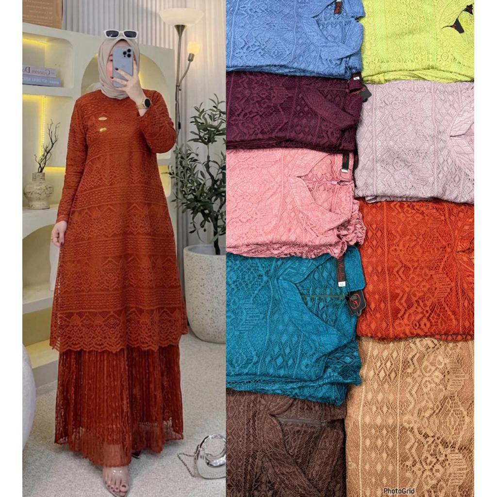 GAMIS BROKAT DEWASA MODEL MALASYA