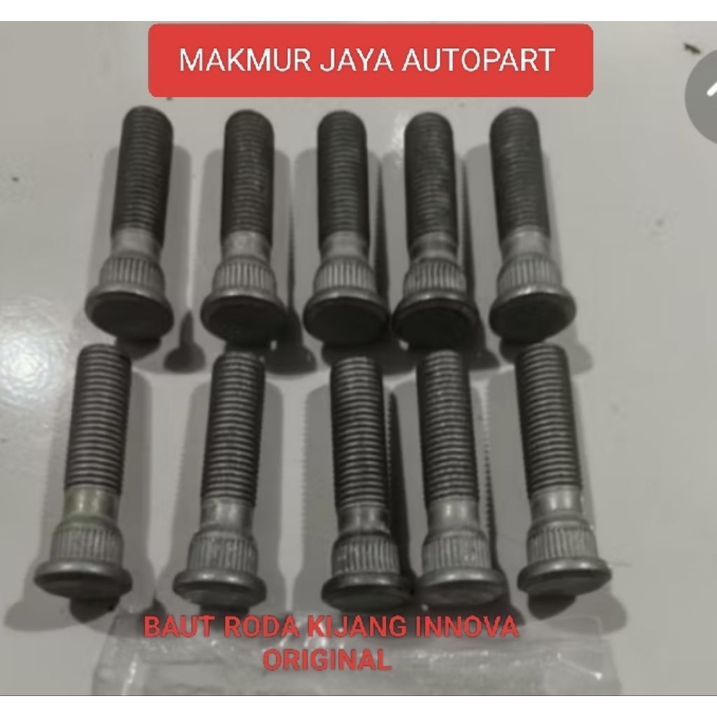 BAUT RODA MOBIL KIJANG KAPSUL /INNOVA PANJANG 54MM DRAT1,5 ORIGINAL