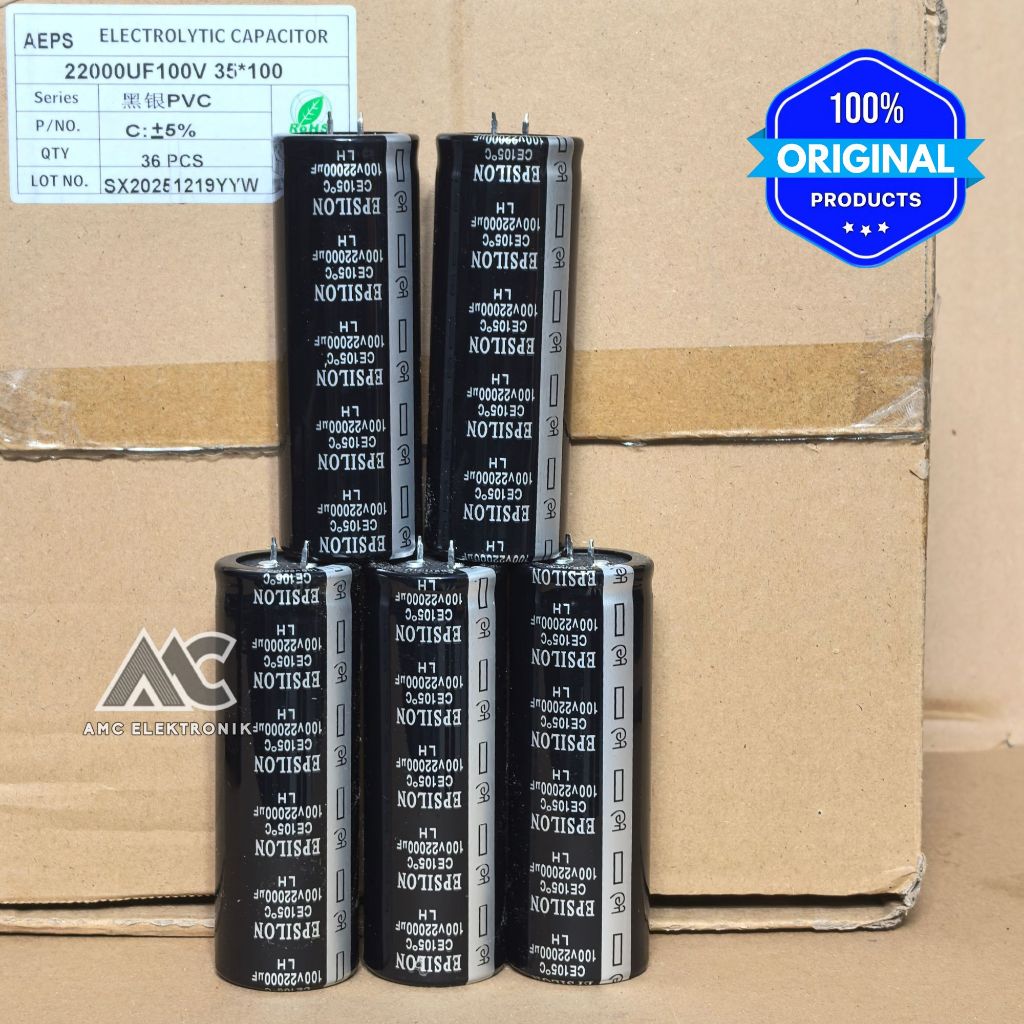 ELCO EPSILON LH 22000uf 100v 22000uf 100v ORIGINAL