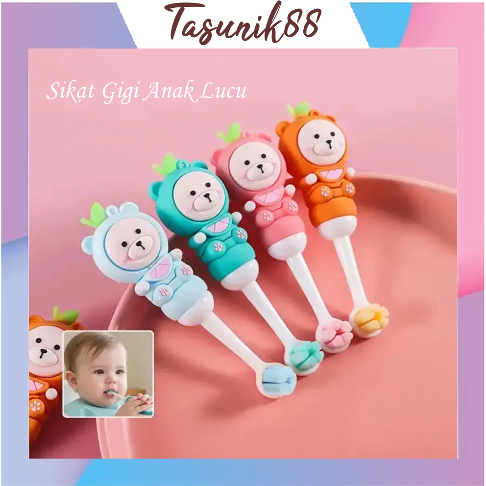 TASUNIK88 Sikat gigi anak lembut Gosok gigi anak sikat gigi bayi 1 tahun aman R1511